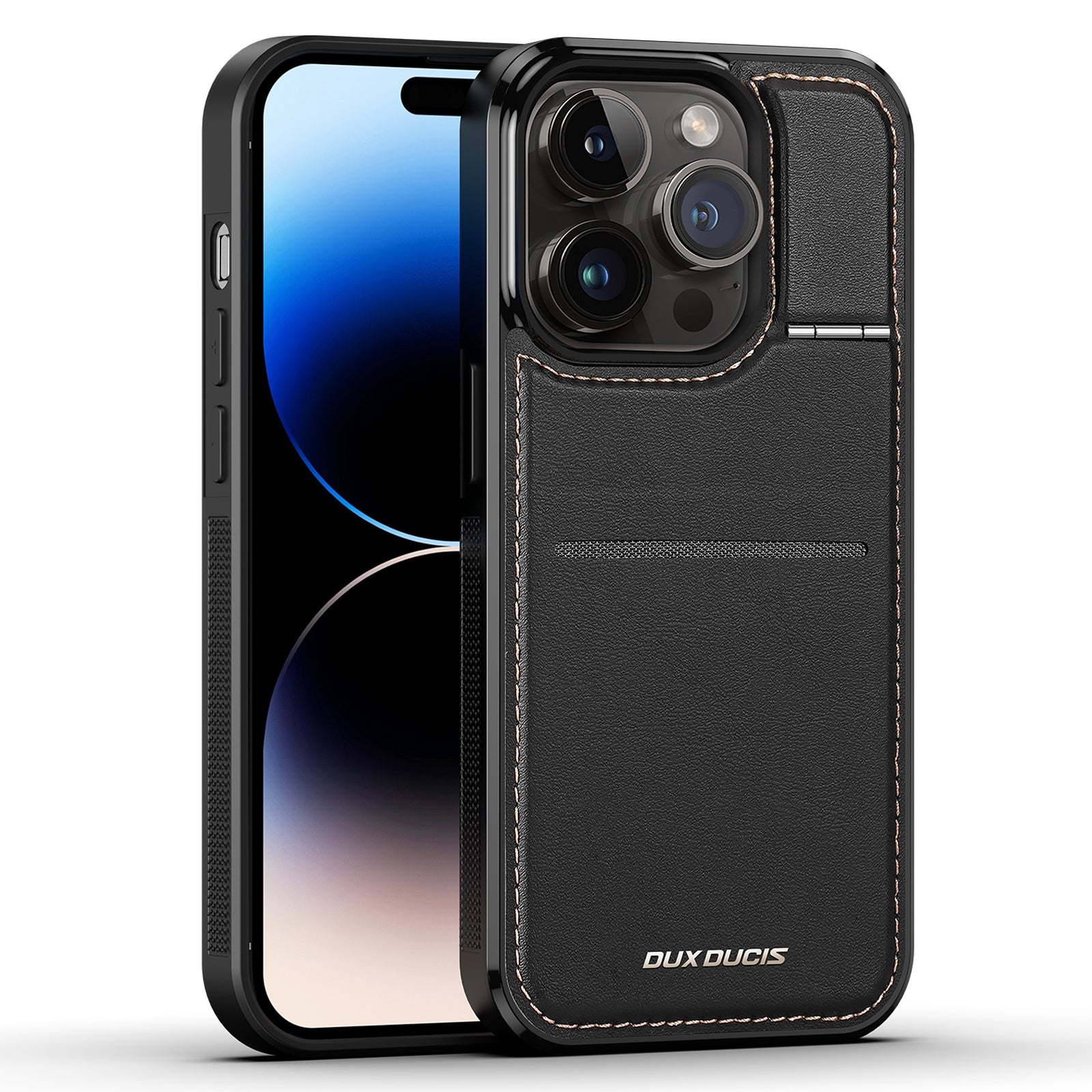 DUX DUCIS Rafi Series for iPhone 14 Pro Max RFID Blocking Card Holder Kickstand Magnetic Phone Case Leather+PC+TPU Cover DUX DUCIS Rafi Series for iPhone 14 Pro Max RFID Blocking Card Holder Kickstand Magnetic Phone Case Leather+PC+TPU Cover